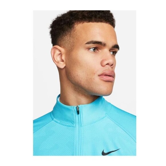 Nike Mens Blue Zip Up Dri FIT Moisture Wick Golf Tour Shirt Plus Sz 3XL New - Picture 7 of 12